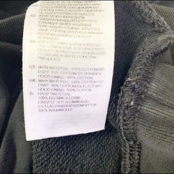 Adidas Trefoil Hoodie in Black/White Pockets Sweatshirt Size Small - Picture 8 of 8